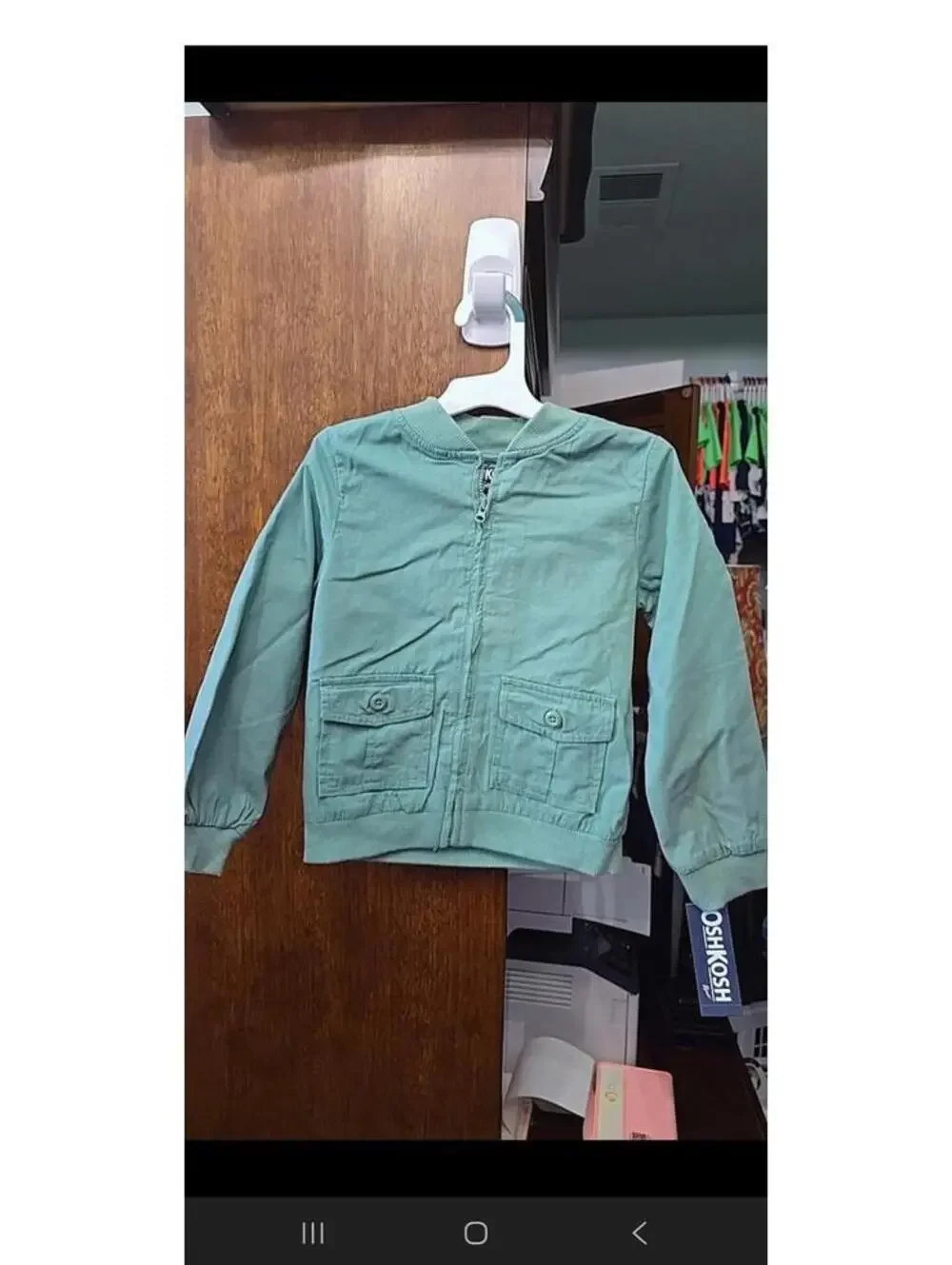 New oshkosh, jacket, size, four toddler item, 808